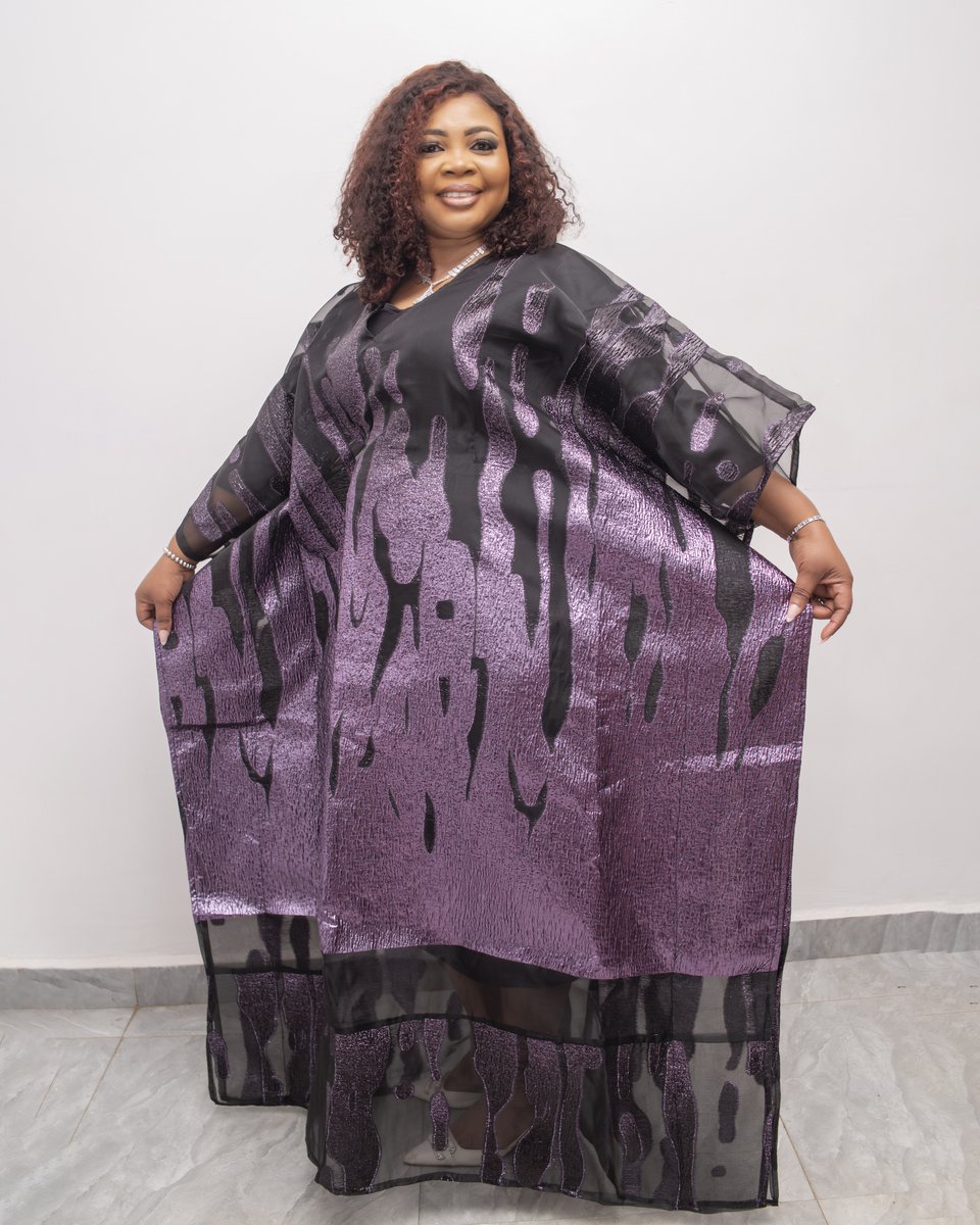 Heritage Organdy Broacde Boubou with inner Dress