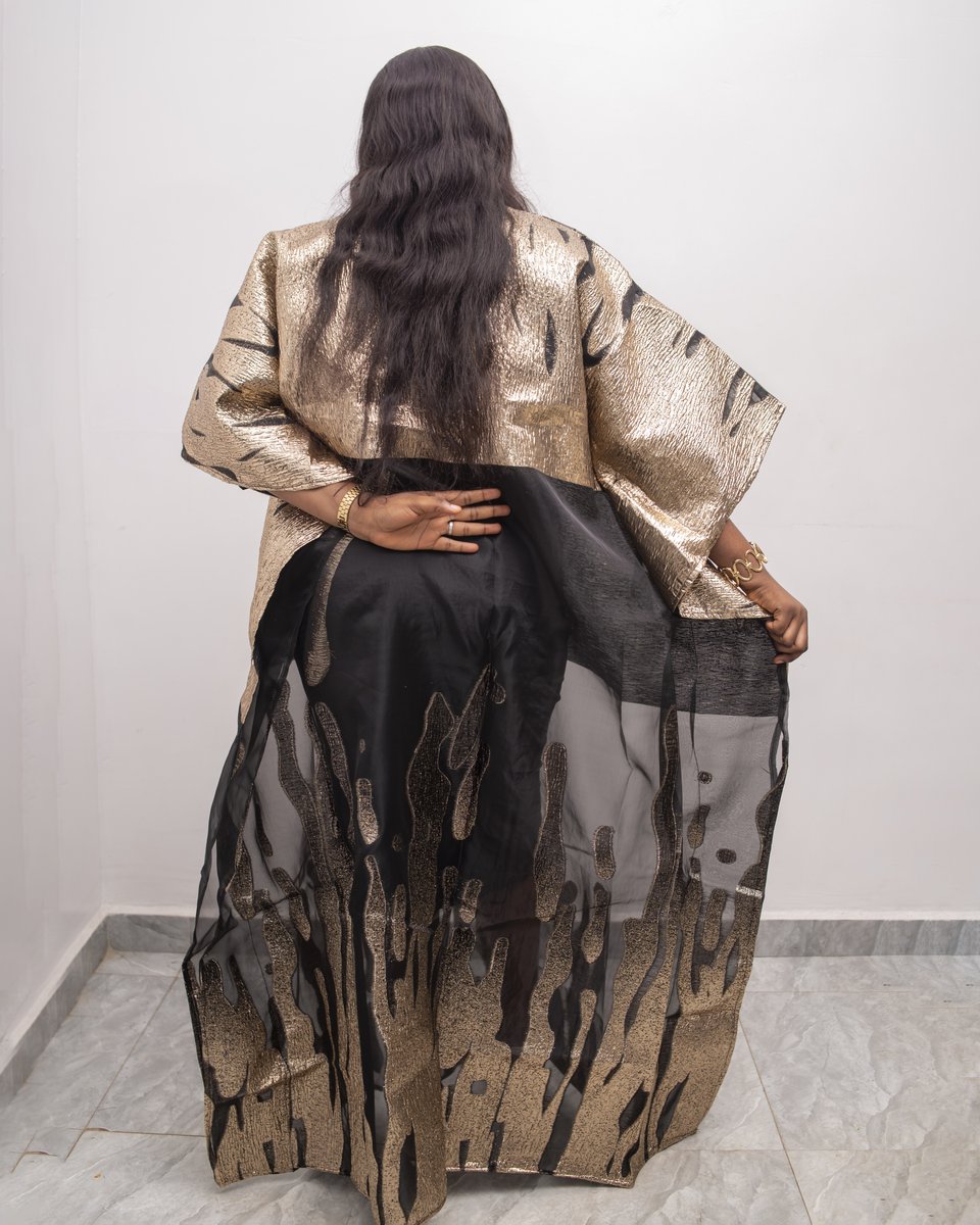 Heritage Organdy Broacde Boubou with inner Dress