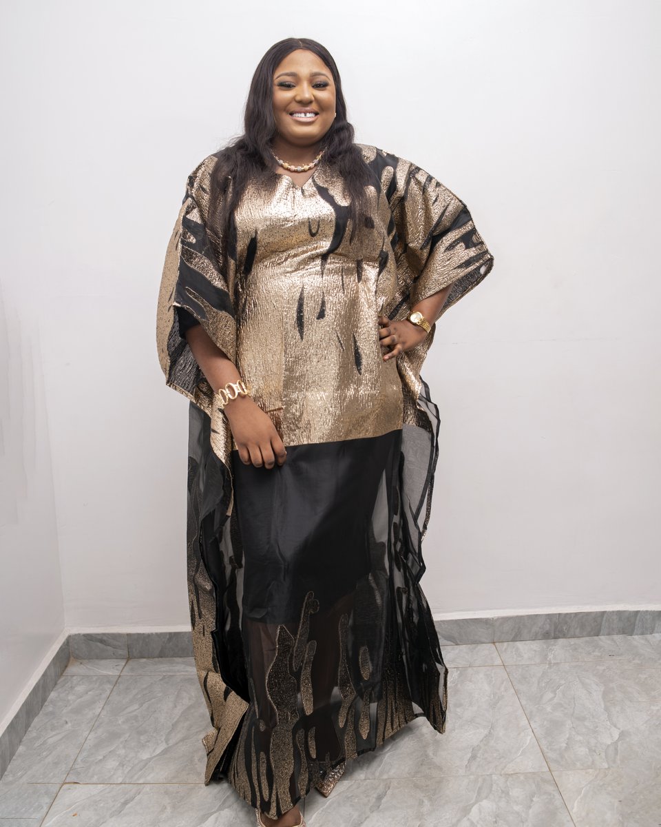 Heritage Organdy Broacde Boubou with inner Dress