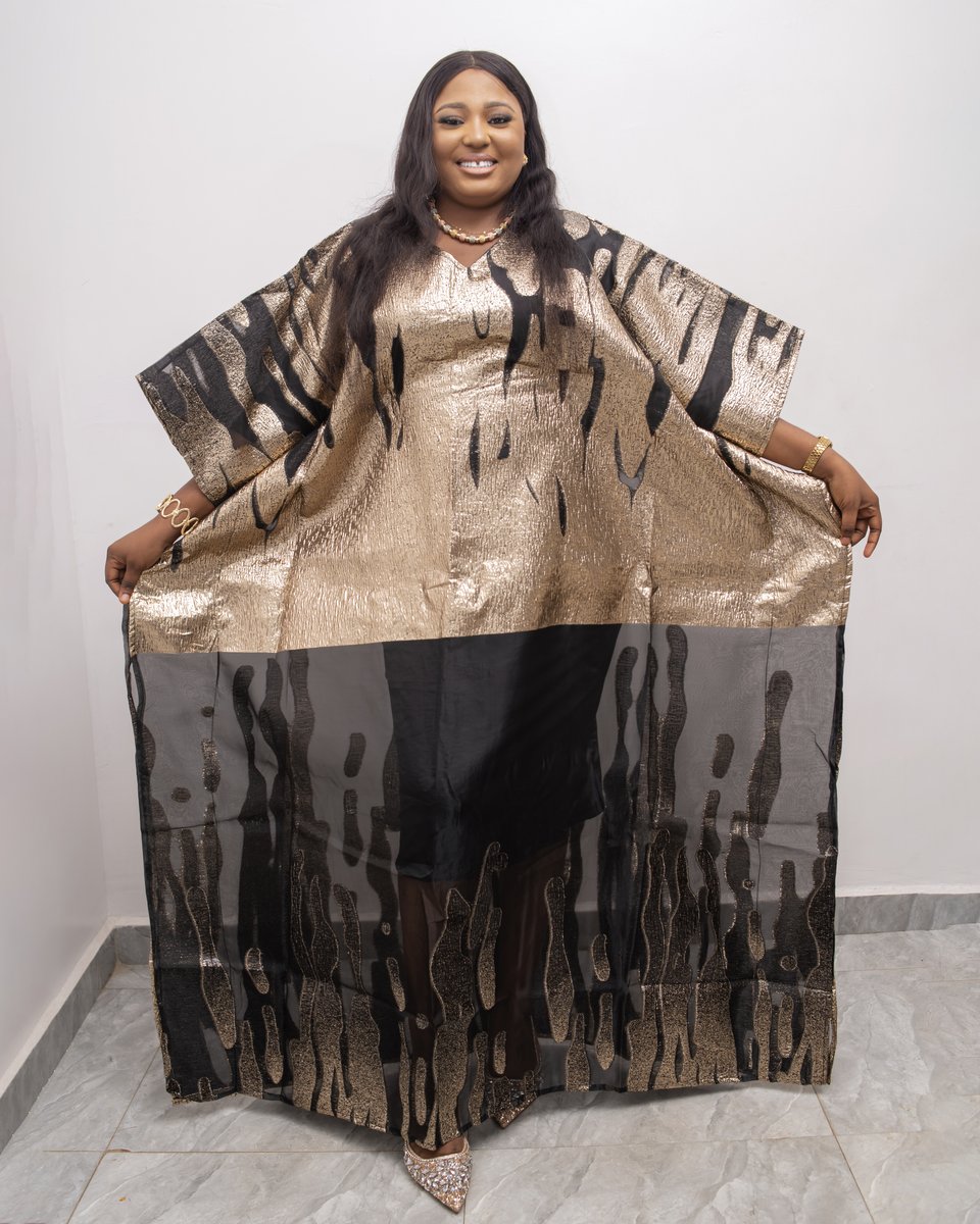 Heritage Organdy Broacde Boubou with inner Dress