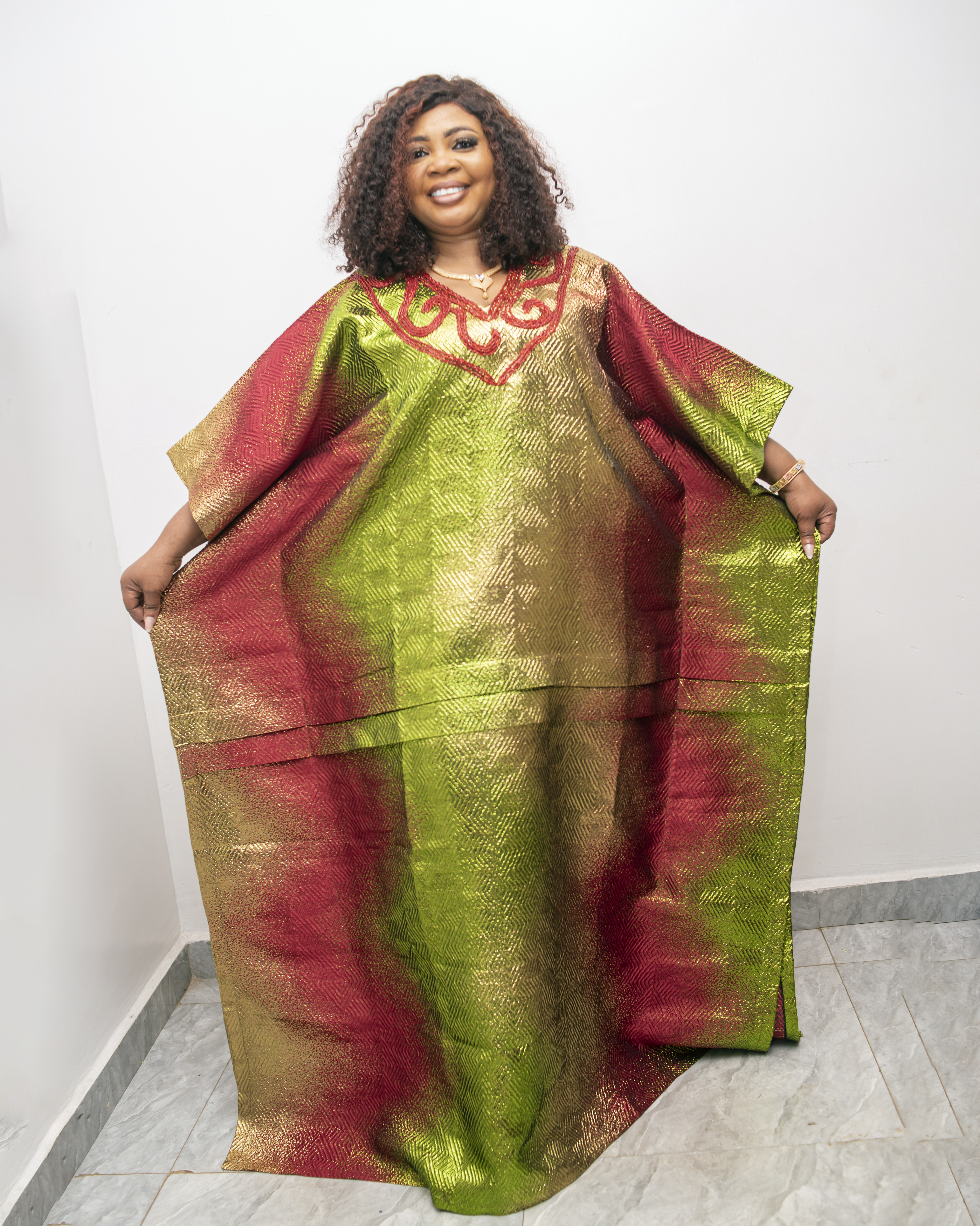 Mayor Beaded Brocade Boubou
