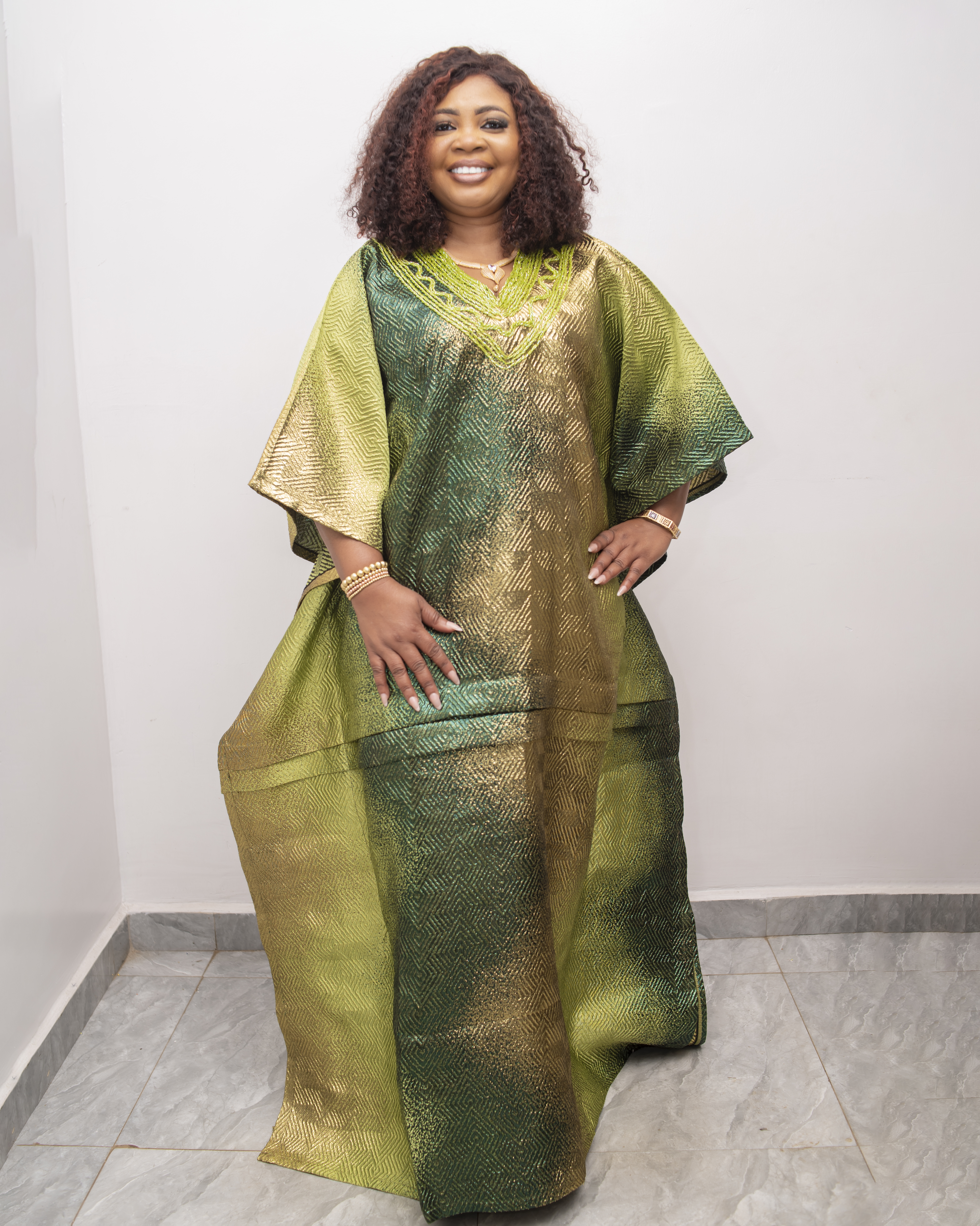Mayor Beaded Brocade Boubou