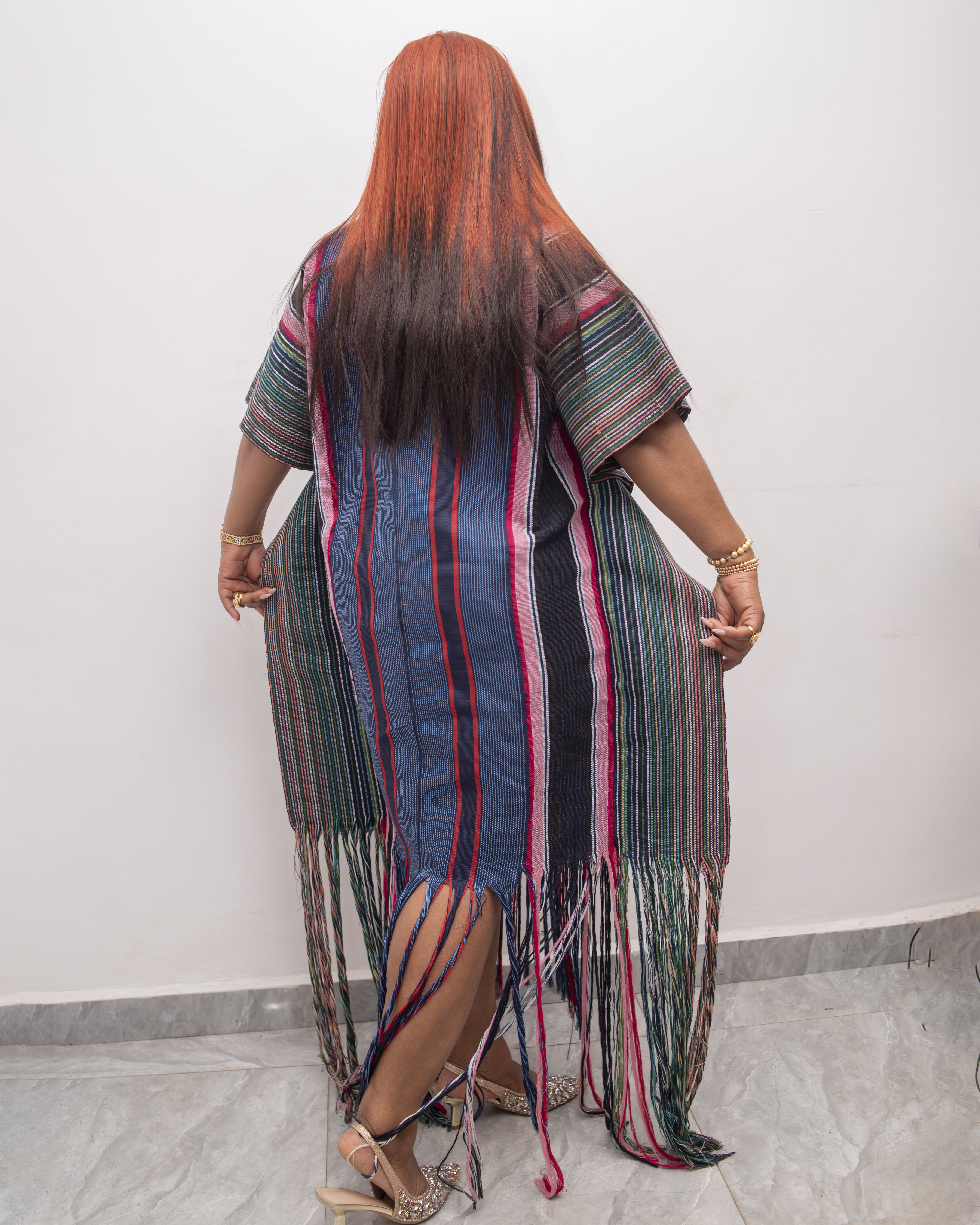 Zuch Shreded Aso oke dress