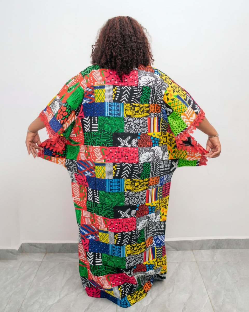 Adetoun Embelished Ankara Dress