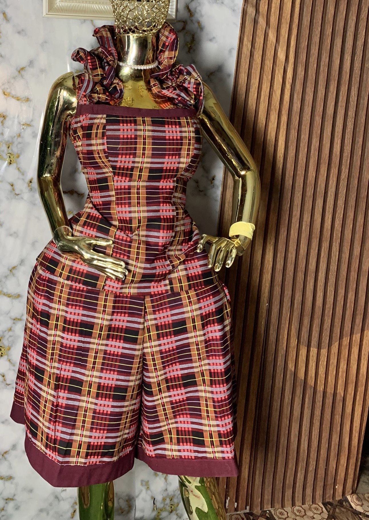 Wura Ankara Halterneck Short Set
