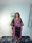 Zuch ankara short dress plus aso oke