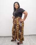 Stylish balloon-leg Ankara trousers with contemporary design